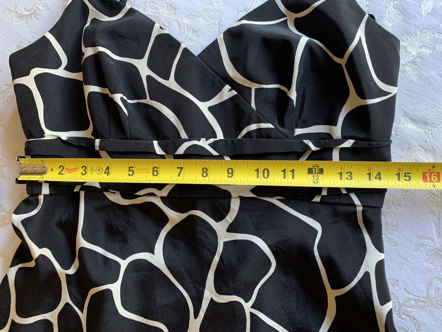 ANN TAYLOR 100% Silk Giraffe Print Halter Dress9