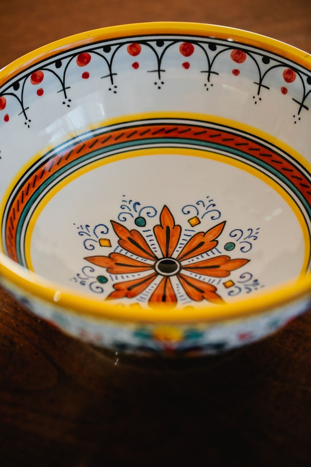 CERAMICHE SBERNA New Italian Ceramic Serving Bowl 10 inches4