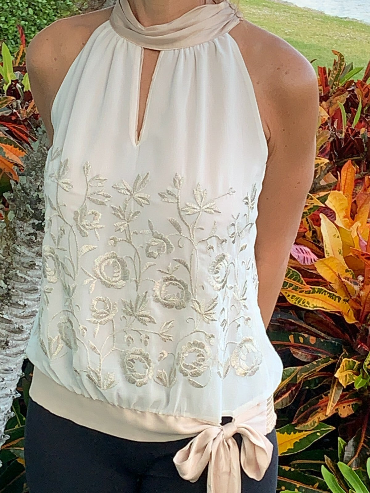 WHITE HOUSE/BLACK MARKET Embroidered Blouse, New6