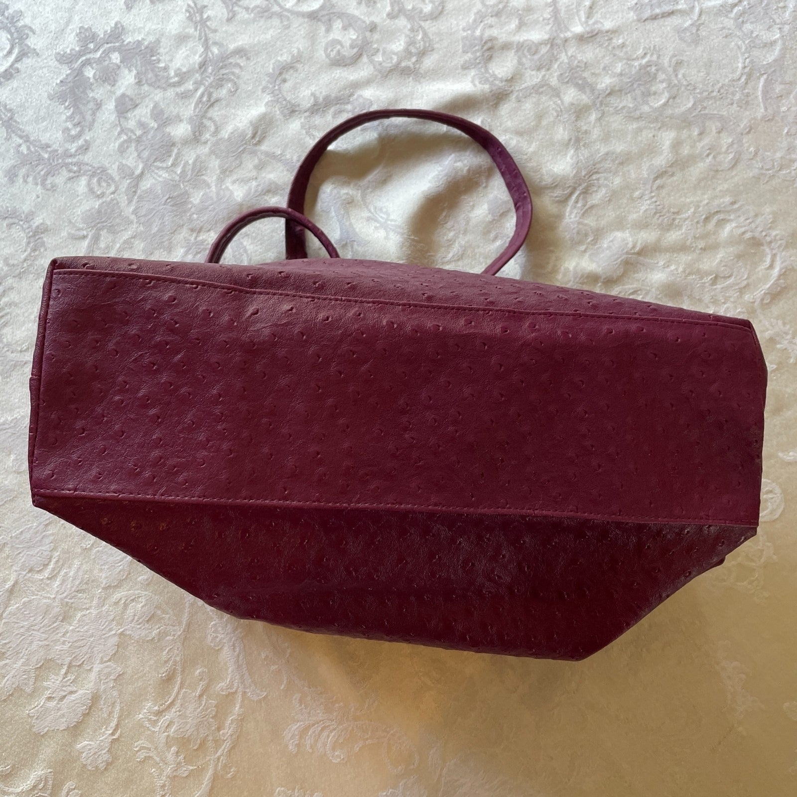 New Raspberry Vinyl Multi-functional Water-Proof Handbag with Accessories5