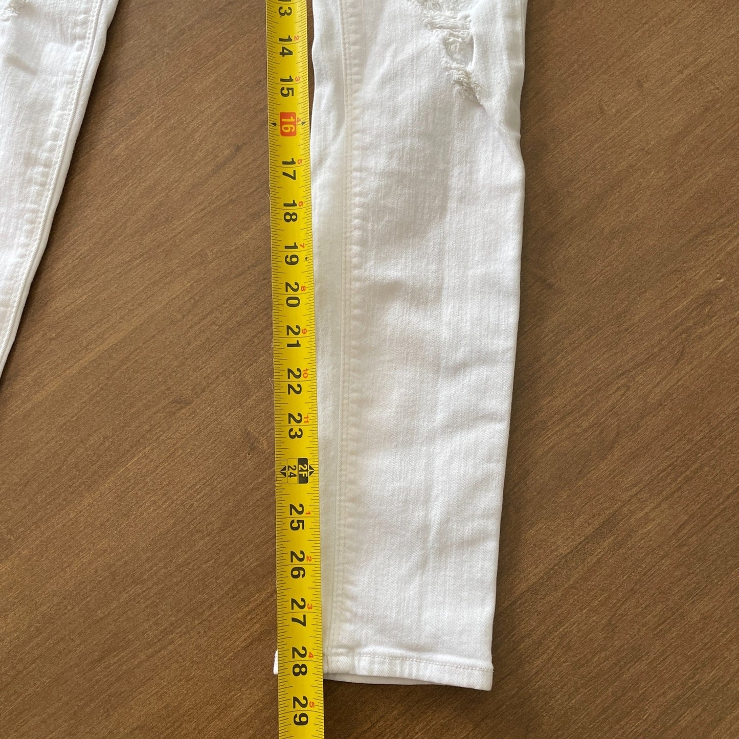 HUDSON Women's Barbara High Waist White Super Skinny Jeans, Size 2615