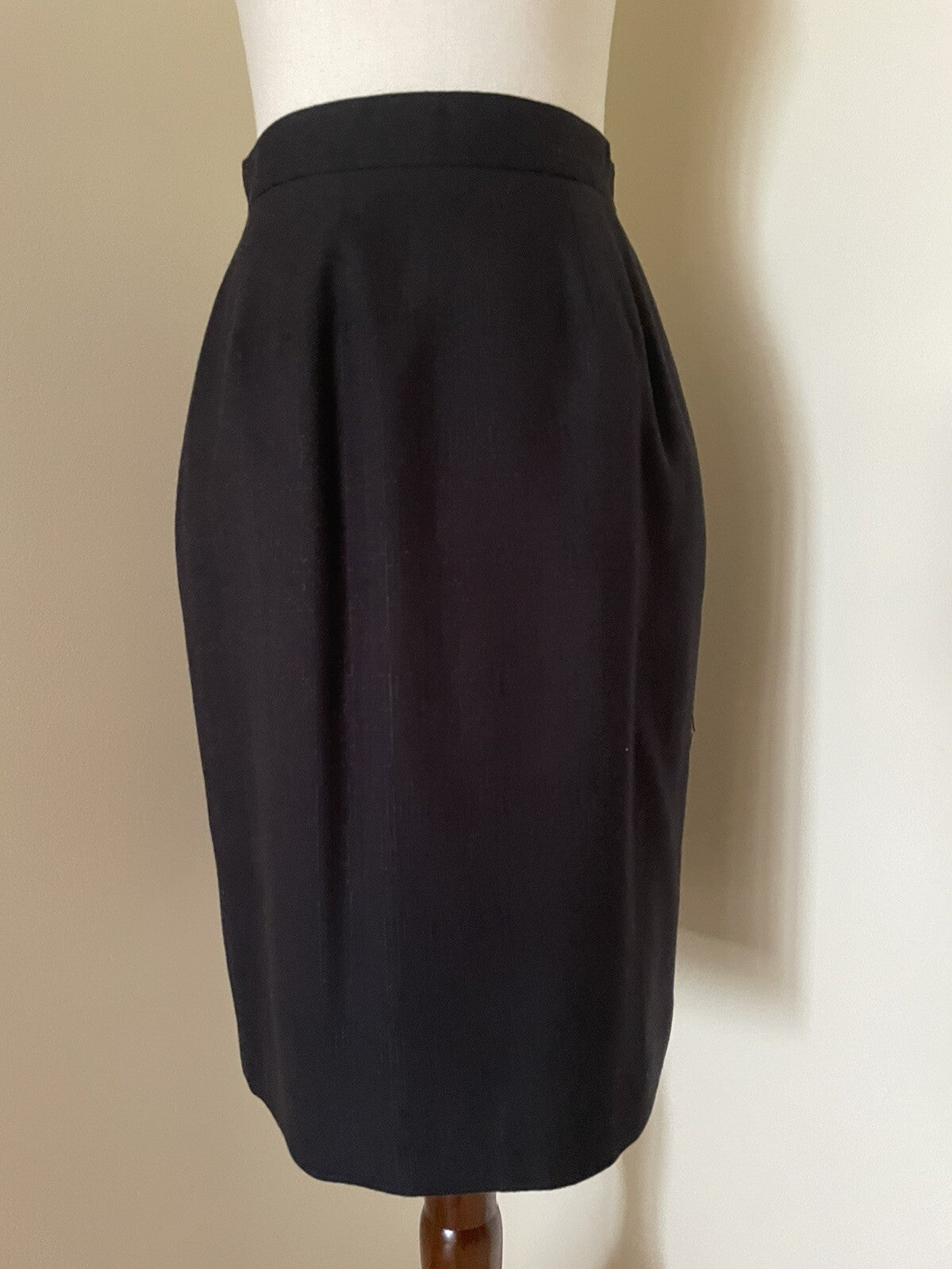KAREN SCOTT Black Pencil Skirt w/Pockets, Size 6P0