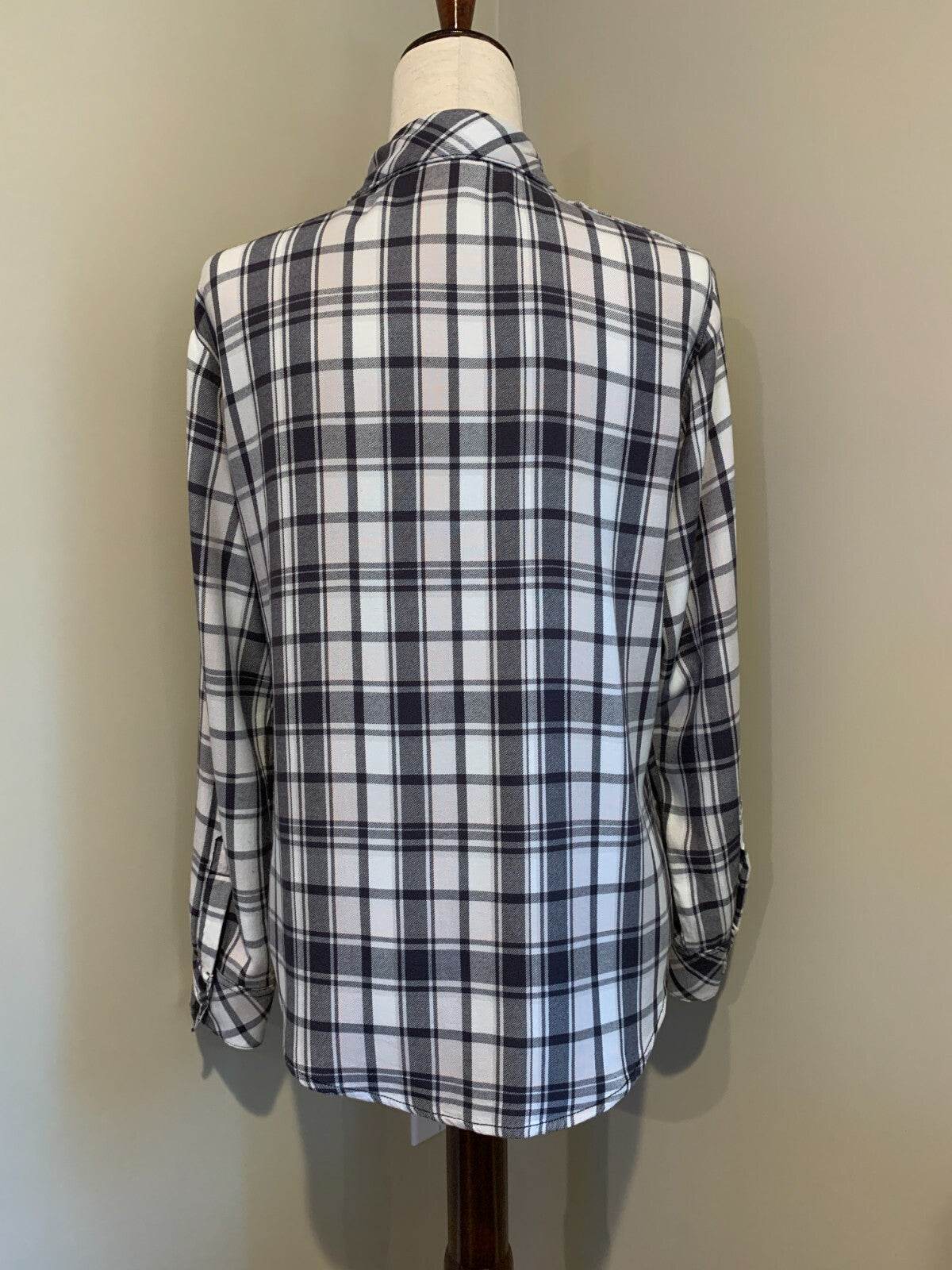 SANCTUARY Boyfriend Plaid Button-Down Shirt, XS1