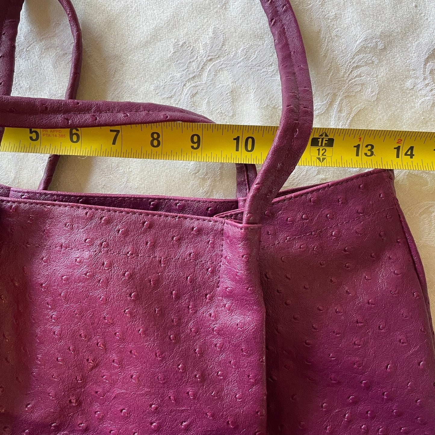 New Raspberry Vinyl Multi-functional Water-Proof Handbag with Accessories10