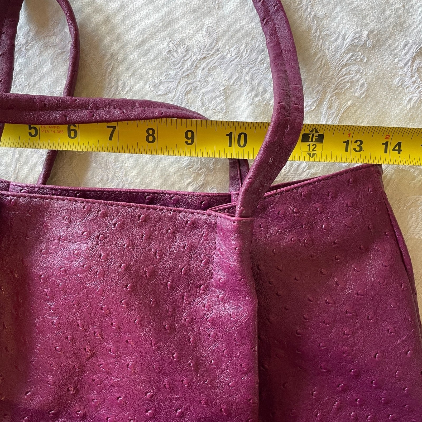 New Raspberry Vinyl Multi-functional Water-Proof Handbag with Accessories10