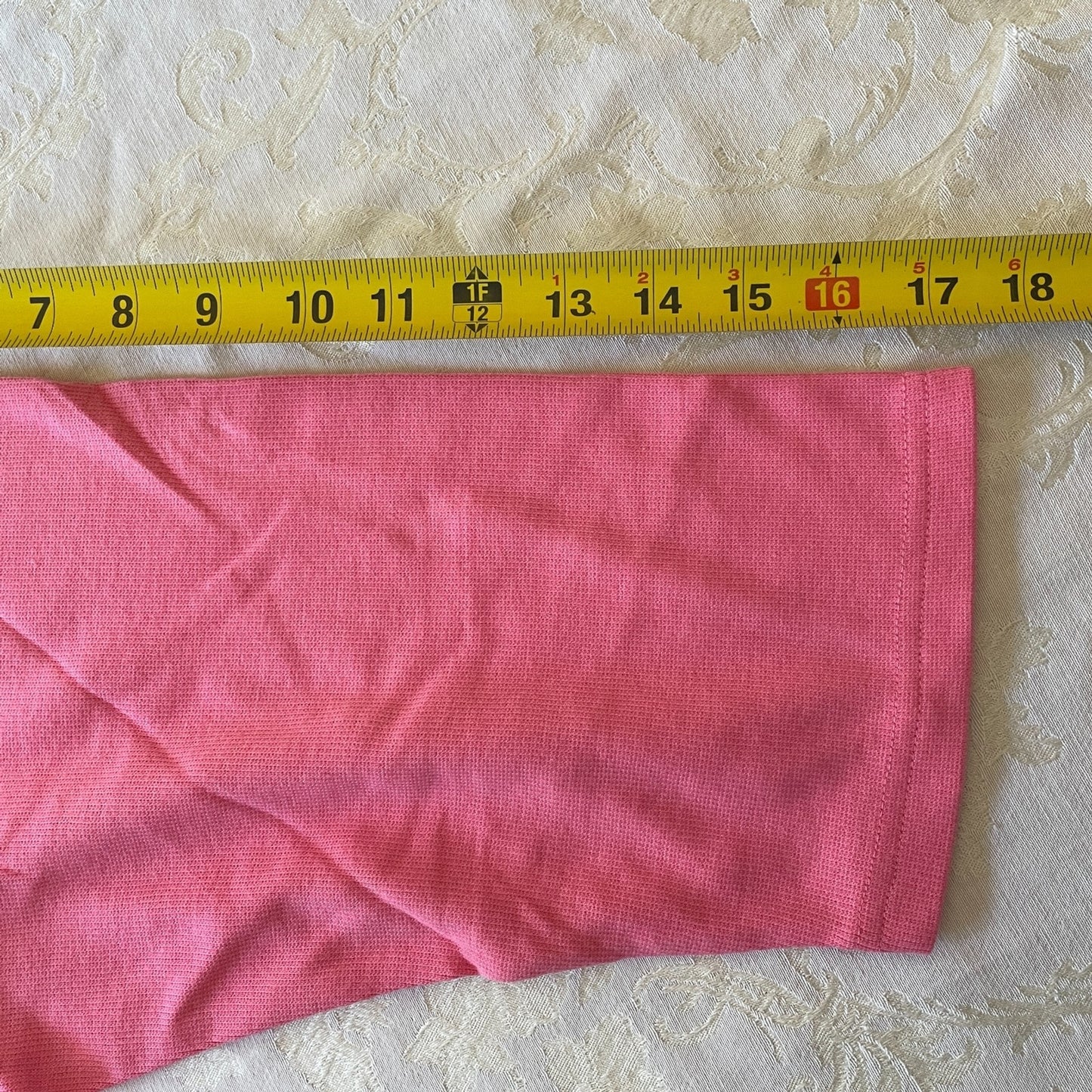 DENIM & CO New Pink 3/4 Sleeve V-Neck Sweater, Size 3X11