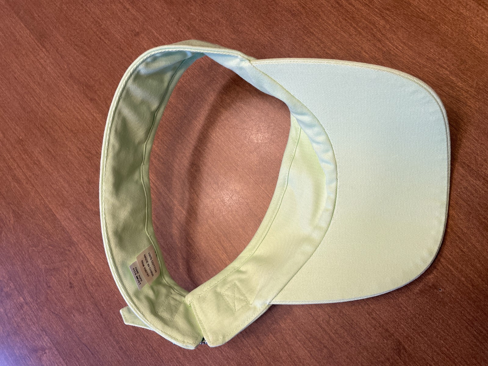 SUSAN GRAVER New Adorable Mint Green % Cotton Sun Visor with bling buckle3
