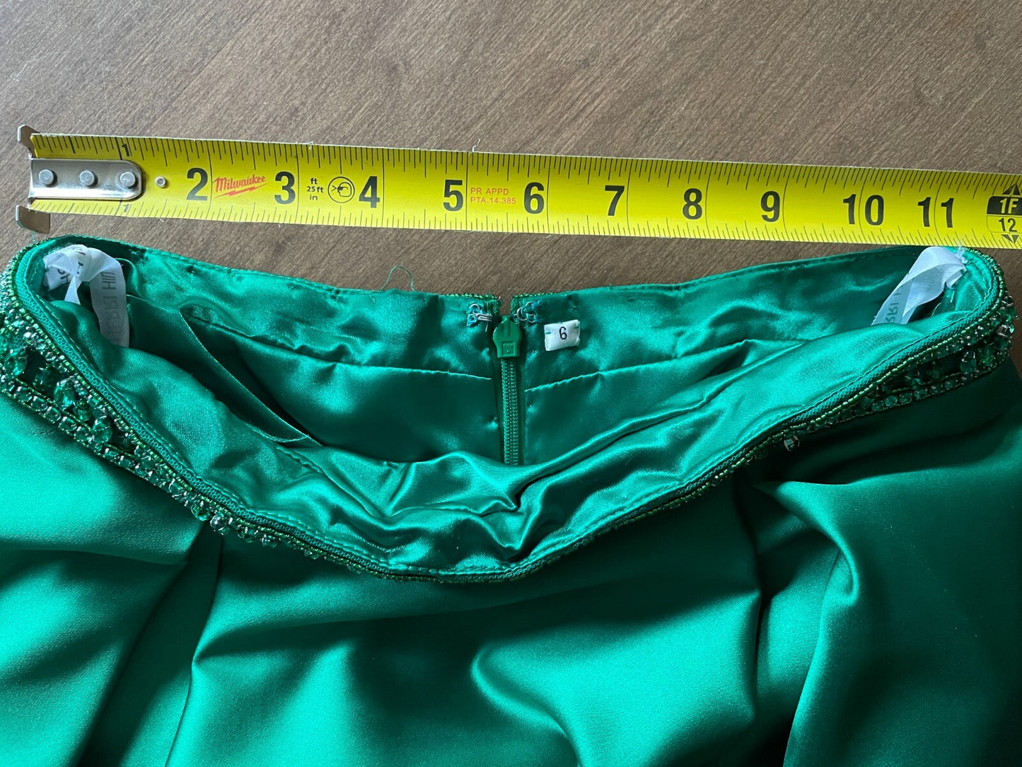 SHERRI HILL Emerald Green Long 2 Piece Prom Dress with Beaded Waist12