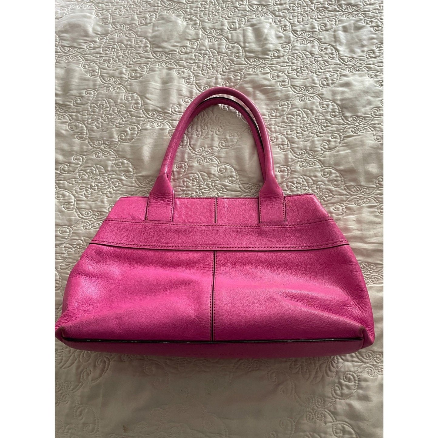 KATE SPADE New York Geniun Leather Pink Fuchsia Bow Satchel Handbag2