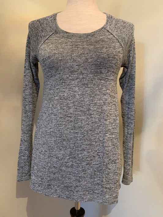 HOLLISTER Gray Long Sleeve Pullover Jersey Top, Size Small0
