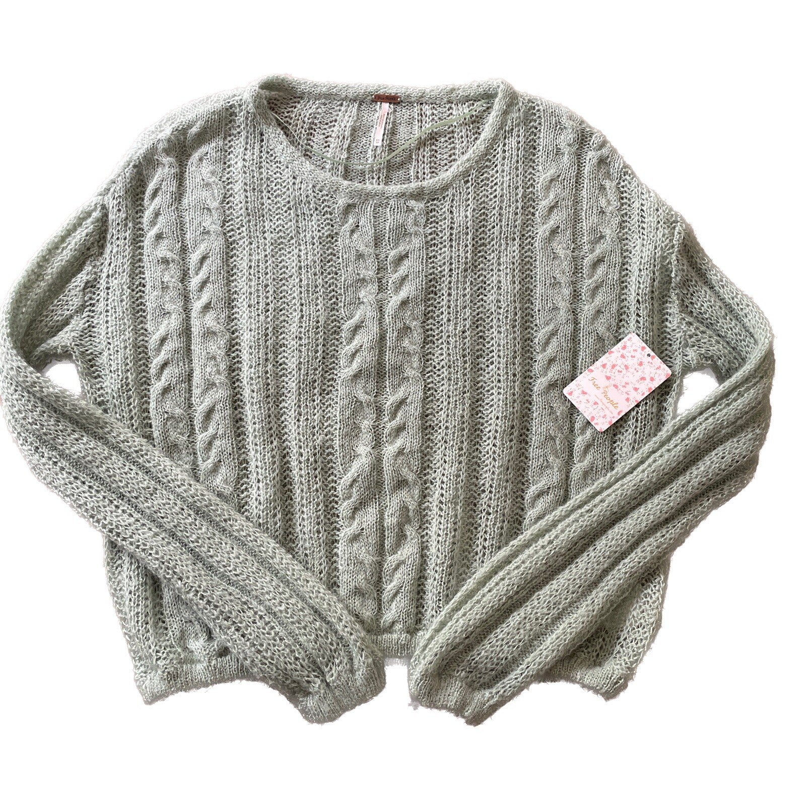 FREE PEOPLE New Mint Fresh Combo Sweater, Size XS7