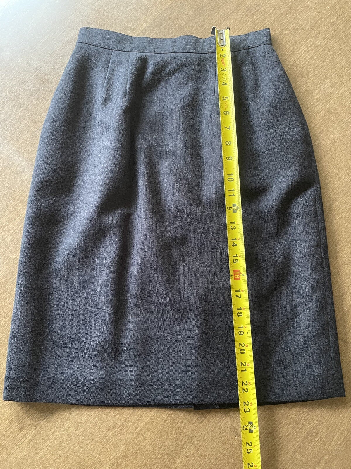 KAREN SCOTT Black Pencil Skirt w/Pockets, Size 6P5