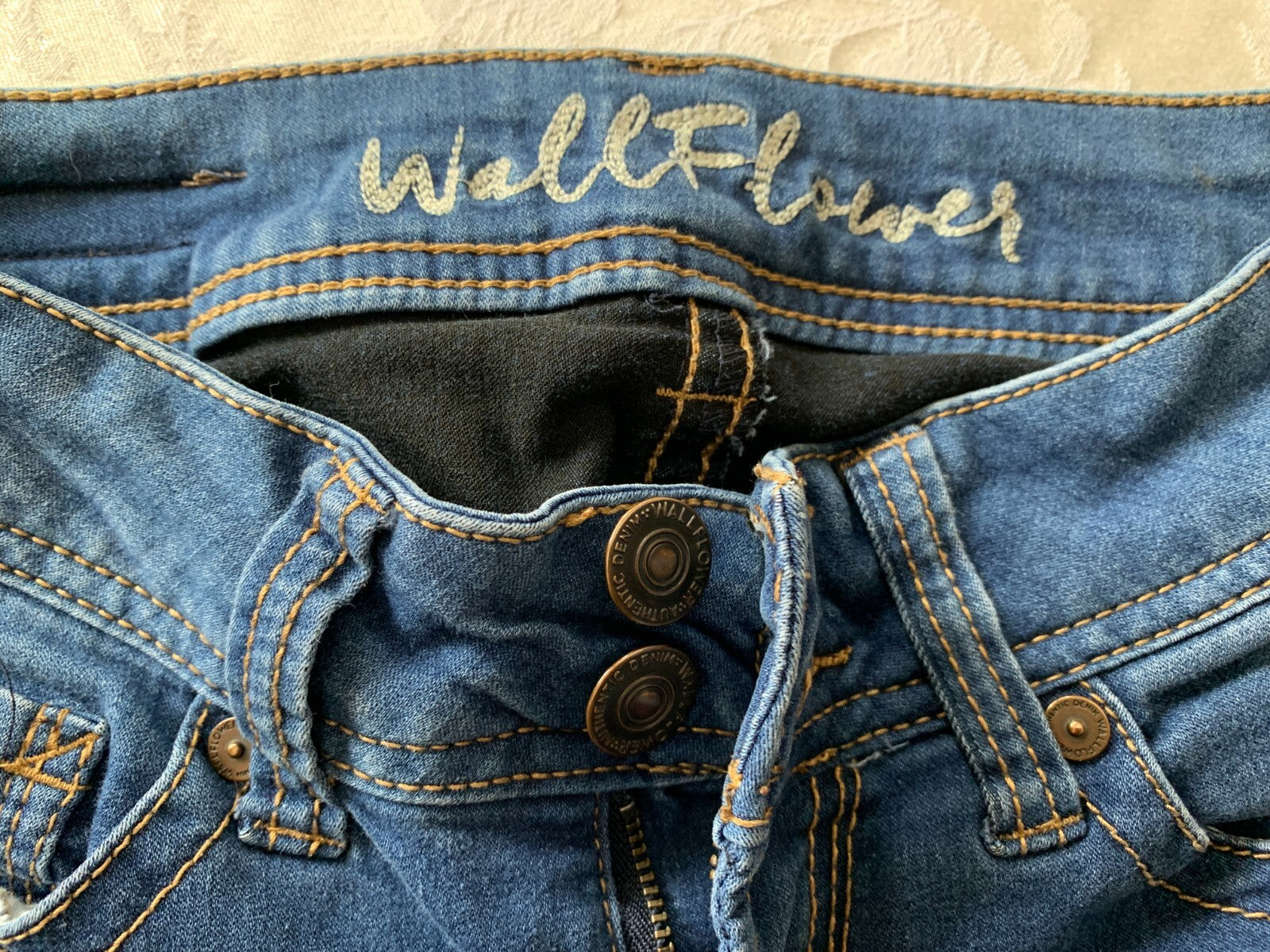 WALLFLOWER Skinny Blue Jeans, Size 01