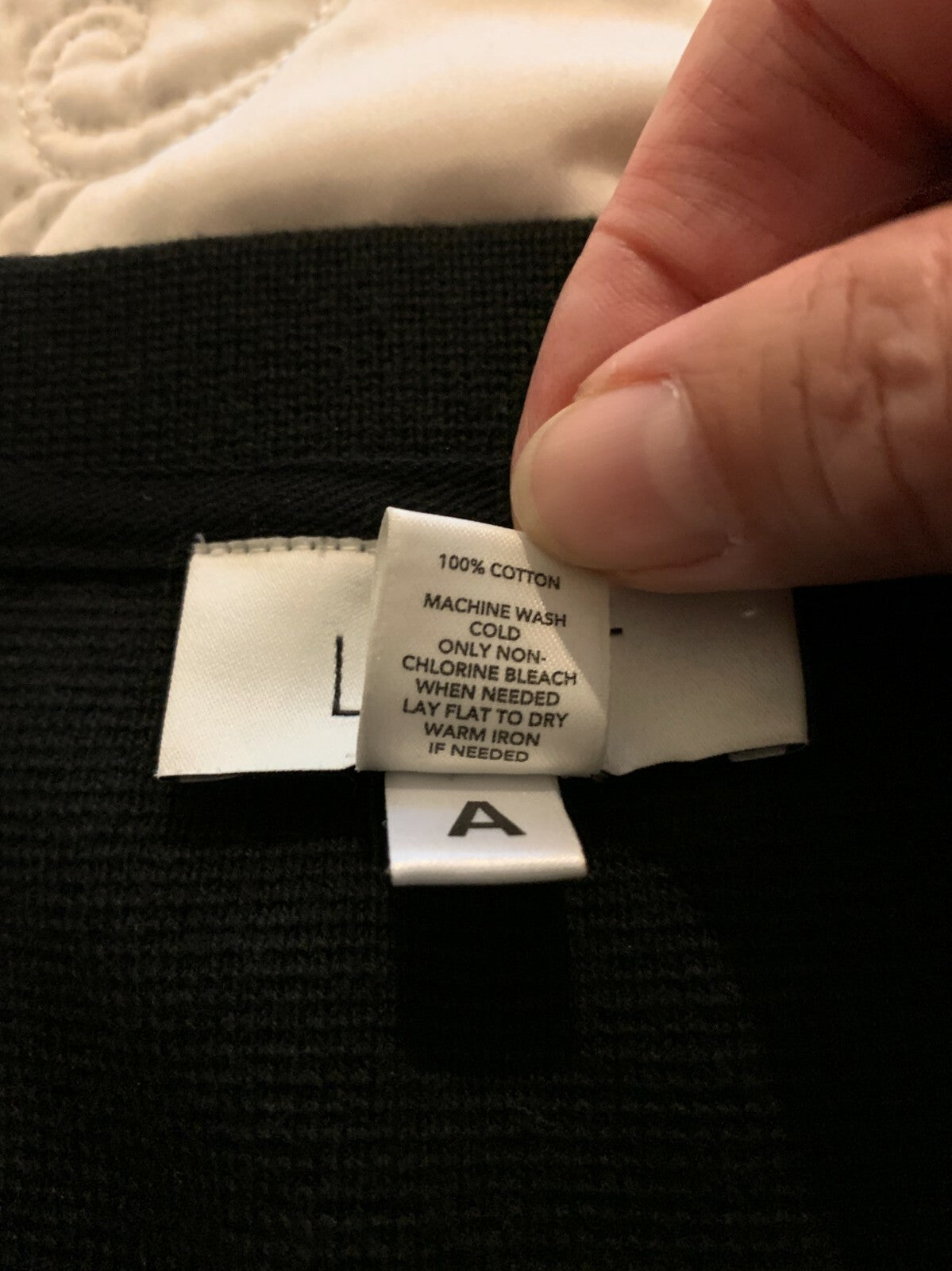 LOFT 100% Cotton Black Sweater, Size M2