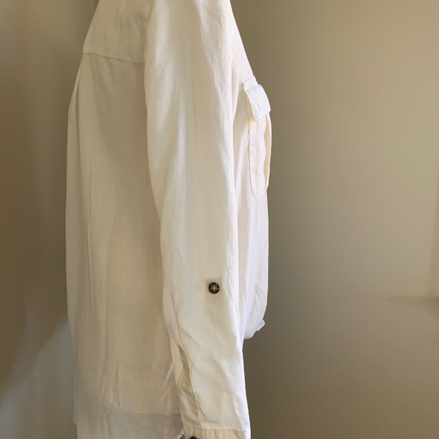 ONLY Cloud Dancer Cream Long Sleeve Top, Sz 36 Medium2