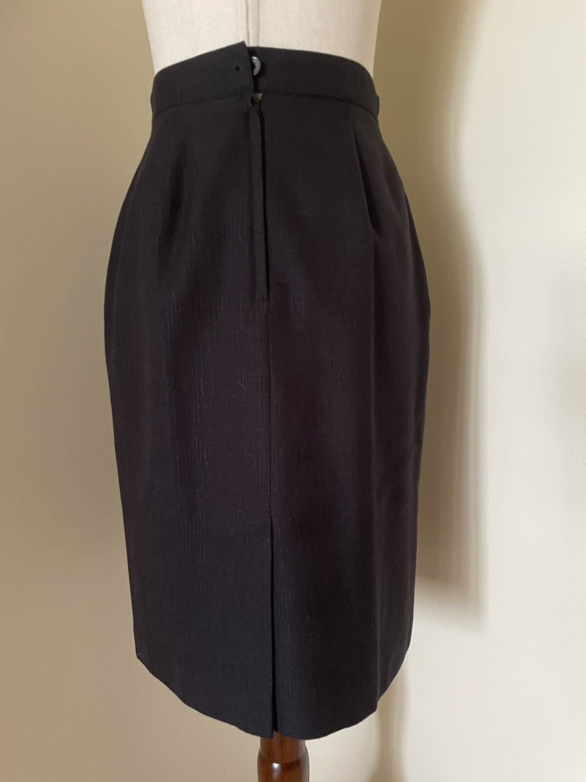 KAREN SCOTT Black Pencil Skirt w/Pockets, Size 6P2