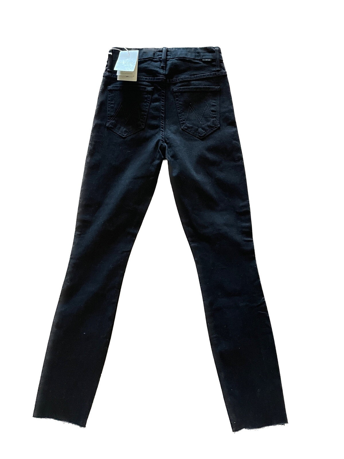 MOTHER New Black Guilty Flash Jeans with Tuxedo Sequin Beaded Stripe, Size 241