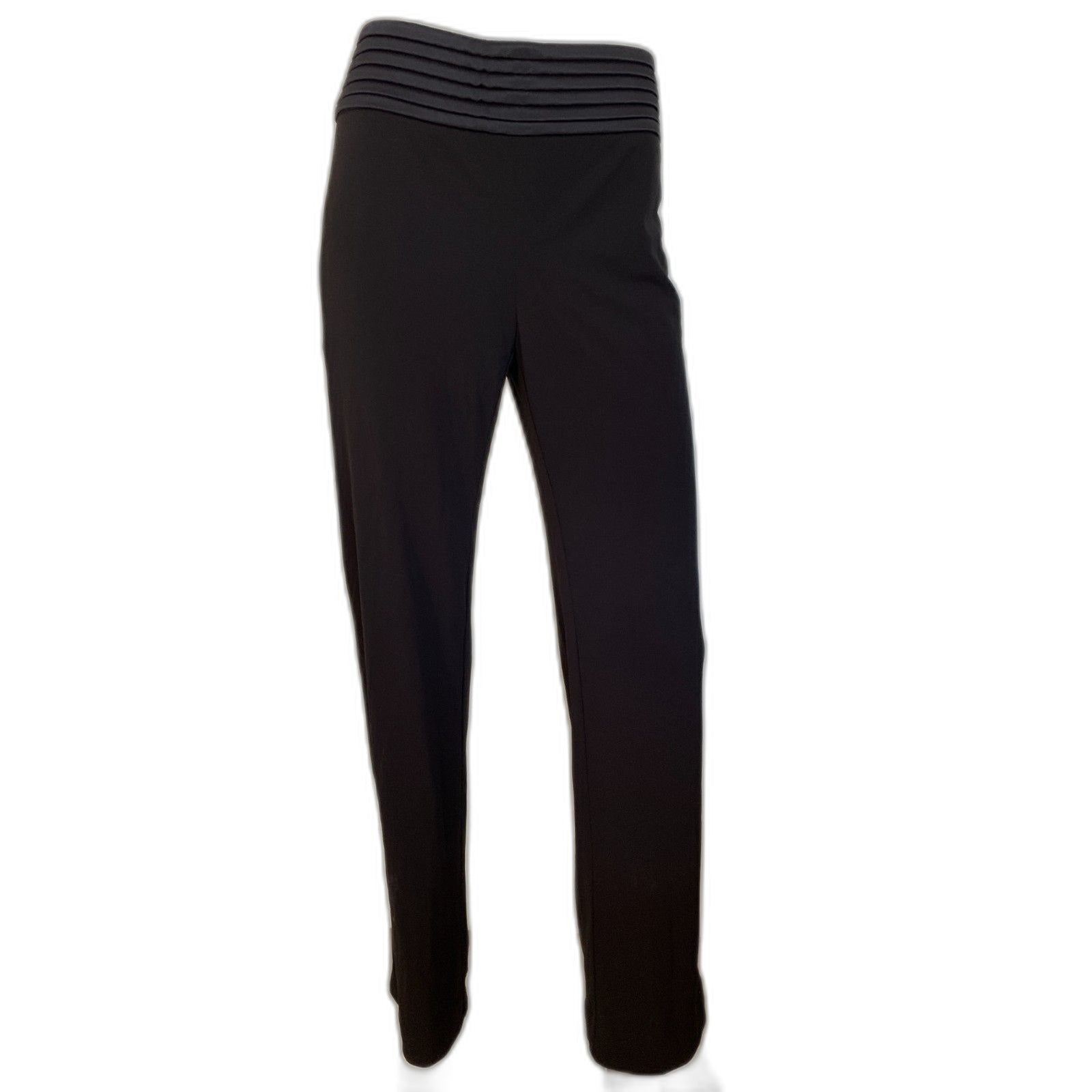 ETCETERA NWT Black Rayon Magnetic Grace Fit Straight Leg Pants, Size 60