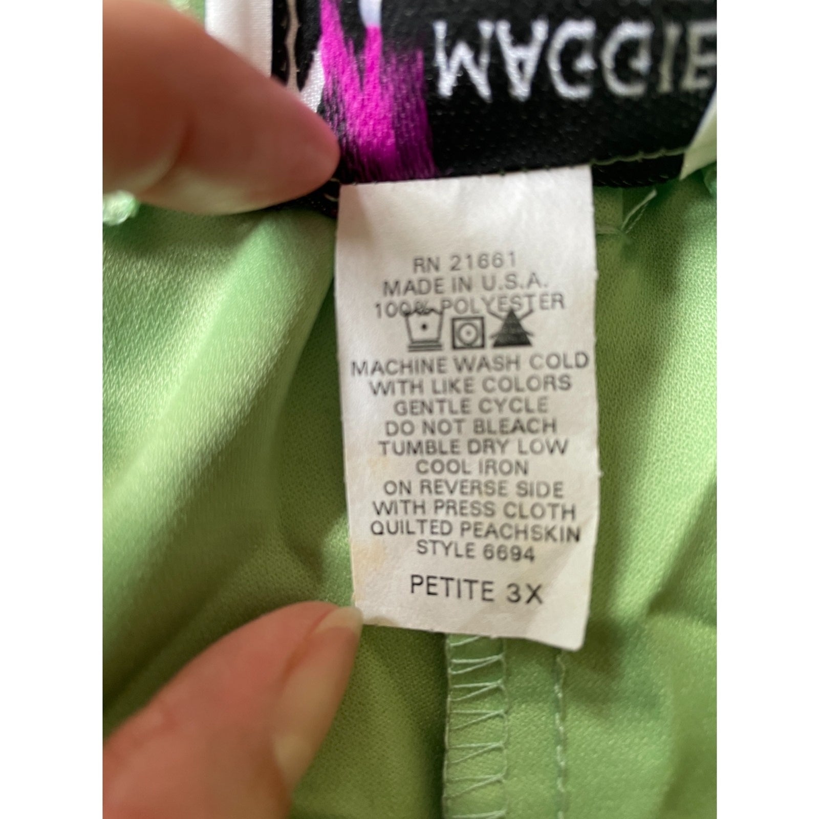 MAGGIE SWEET New Mint Green Velveteen Elastic Waist Pants, Size 3X Petite5