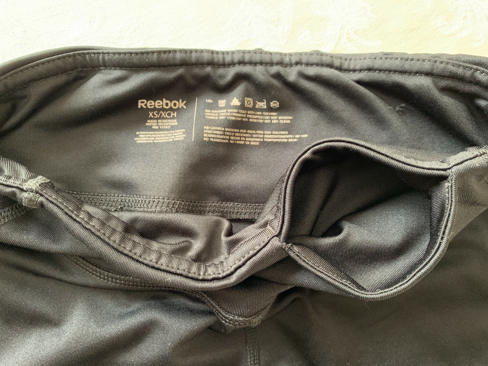 REEBOK Women's Black Shortie, Size XS2