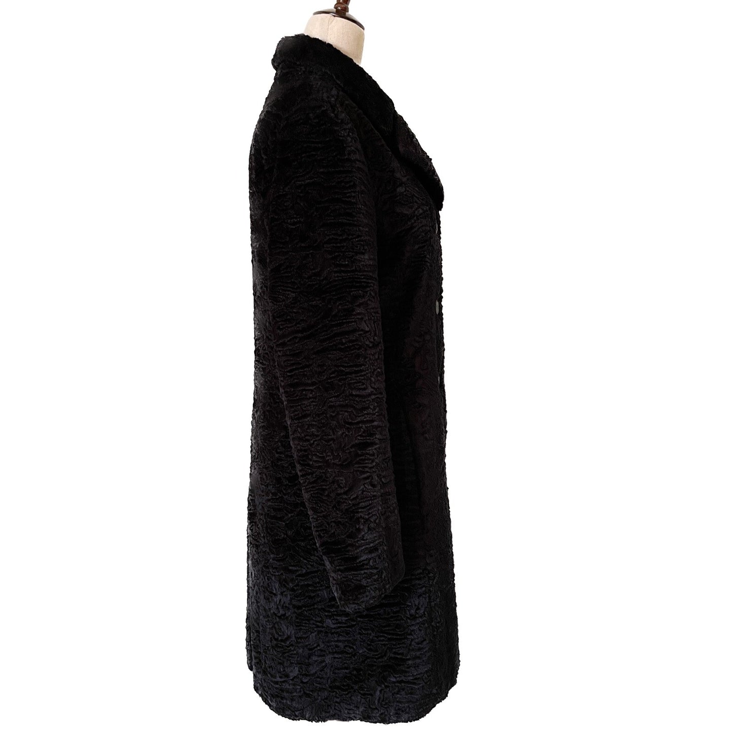 BEBE Women's Black Crushed Velvet Trench Coat, Size Small1