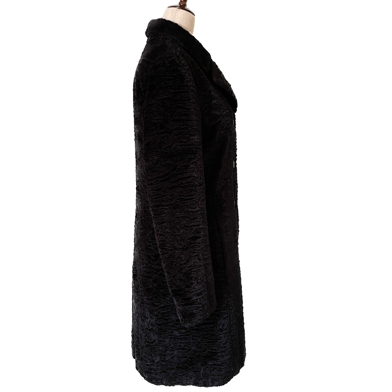 BEBE Women's Black Crushed Velvet Trench Coat, Size Small1