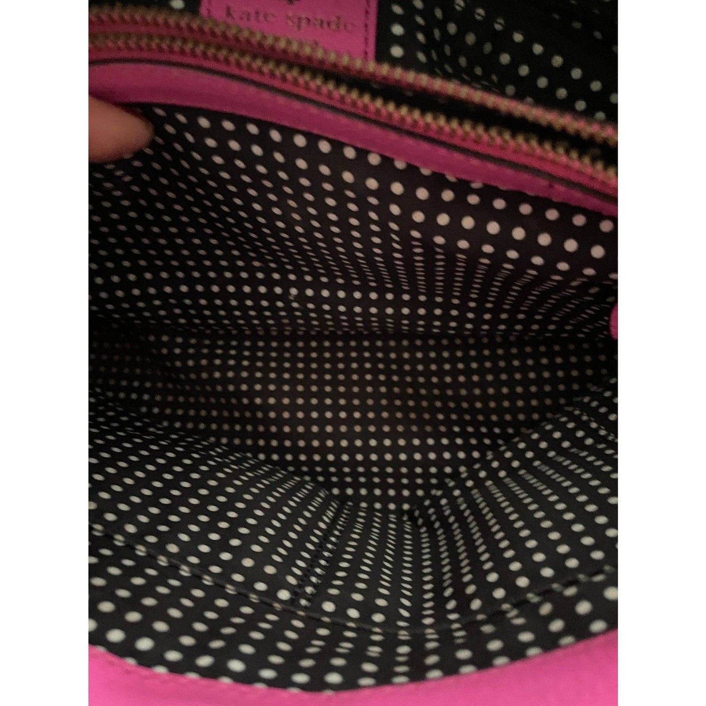 KATE SPADE New York Geniun Leather Pink Fuchsia Bow Satchel Handbag9