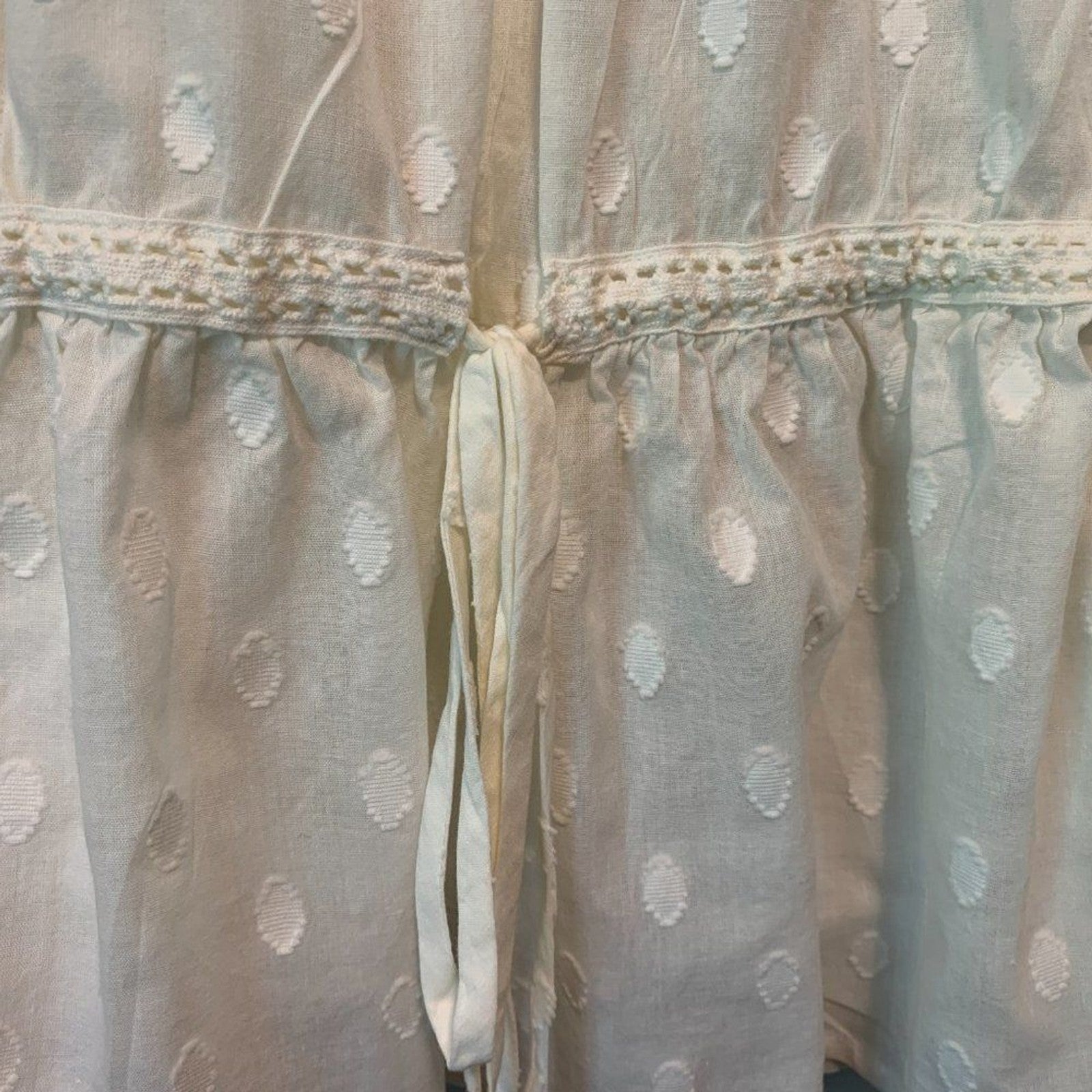 ECOTE 100% Cotton Peasant Cream Blouse7