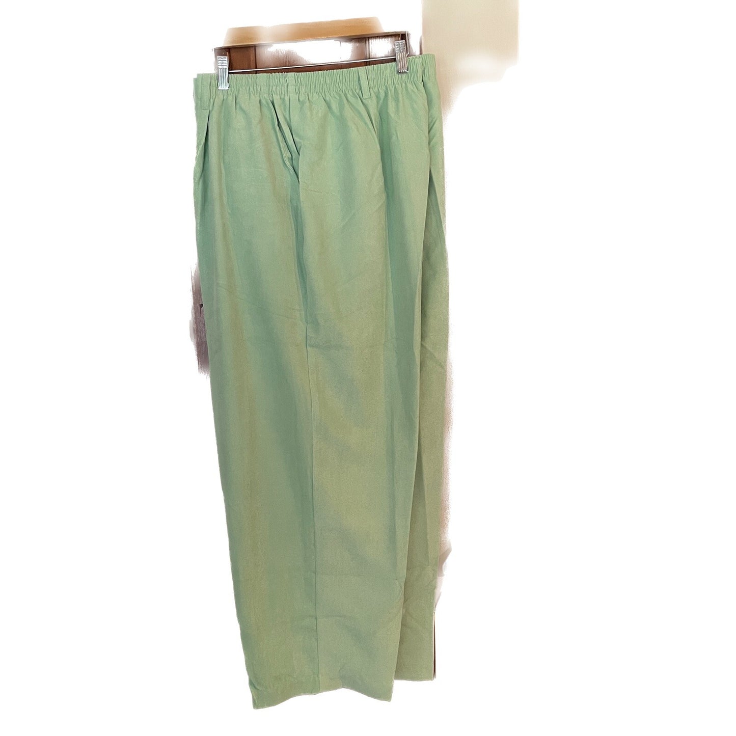 MAGGIE SWEET New Mint Green Velveteen Elastic Waist Pants, Size 3X Petite1