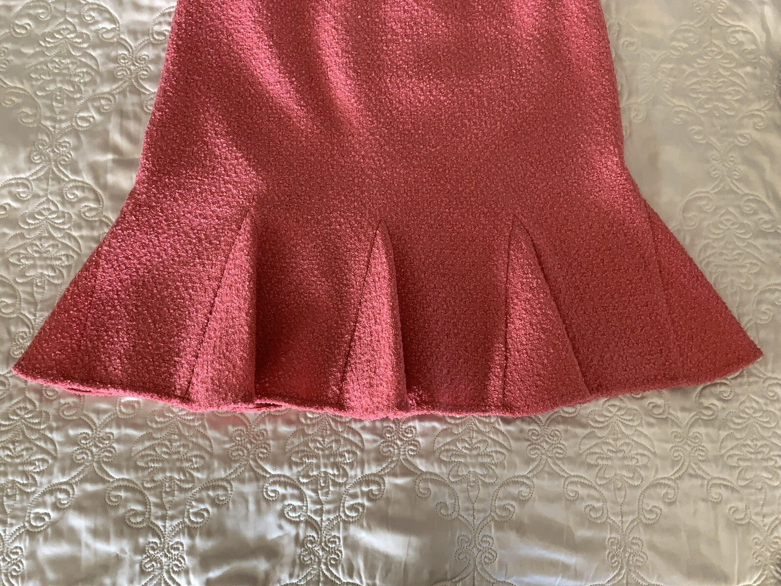 INC International Concepts Coral Pleated Fully Lined Skirt, Size 21
