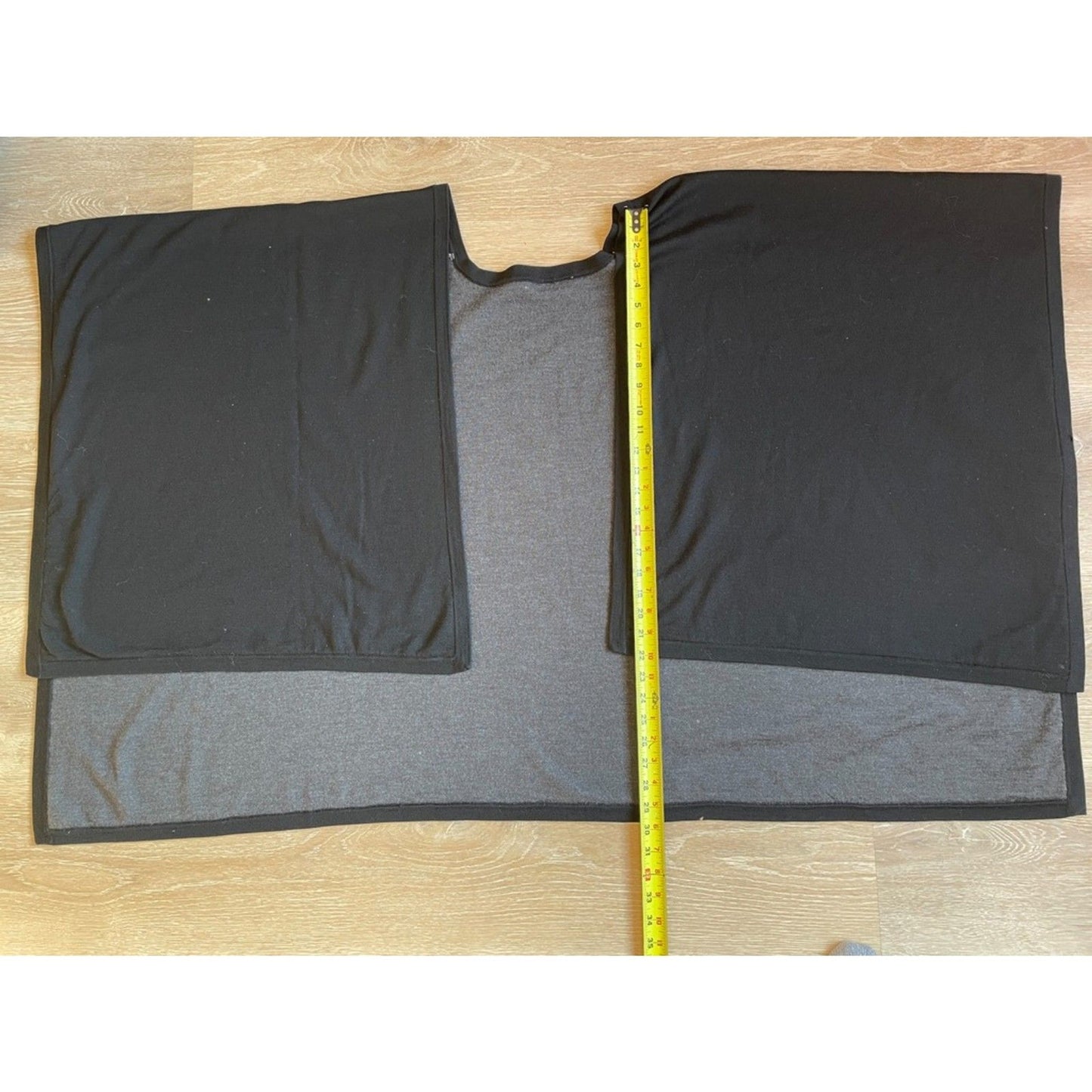 Beautiful black and Gray Reversible Wrap8