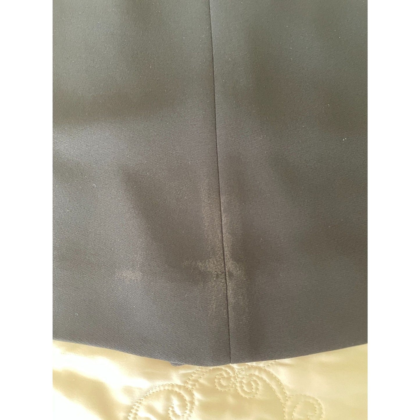 JONES NEW YORK Black Tuxedo Wrap-Around Long Sleeve Dress w/Ivory Lapel, Sz 4P15