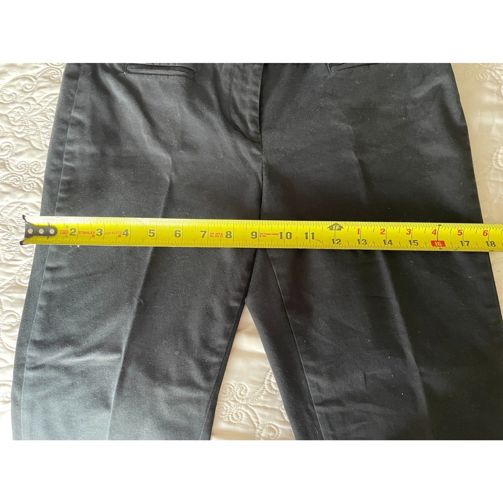 LOFT Black Chino Capri Pants, Size 4P6