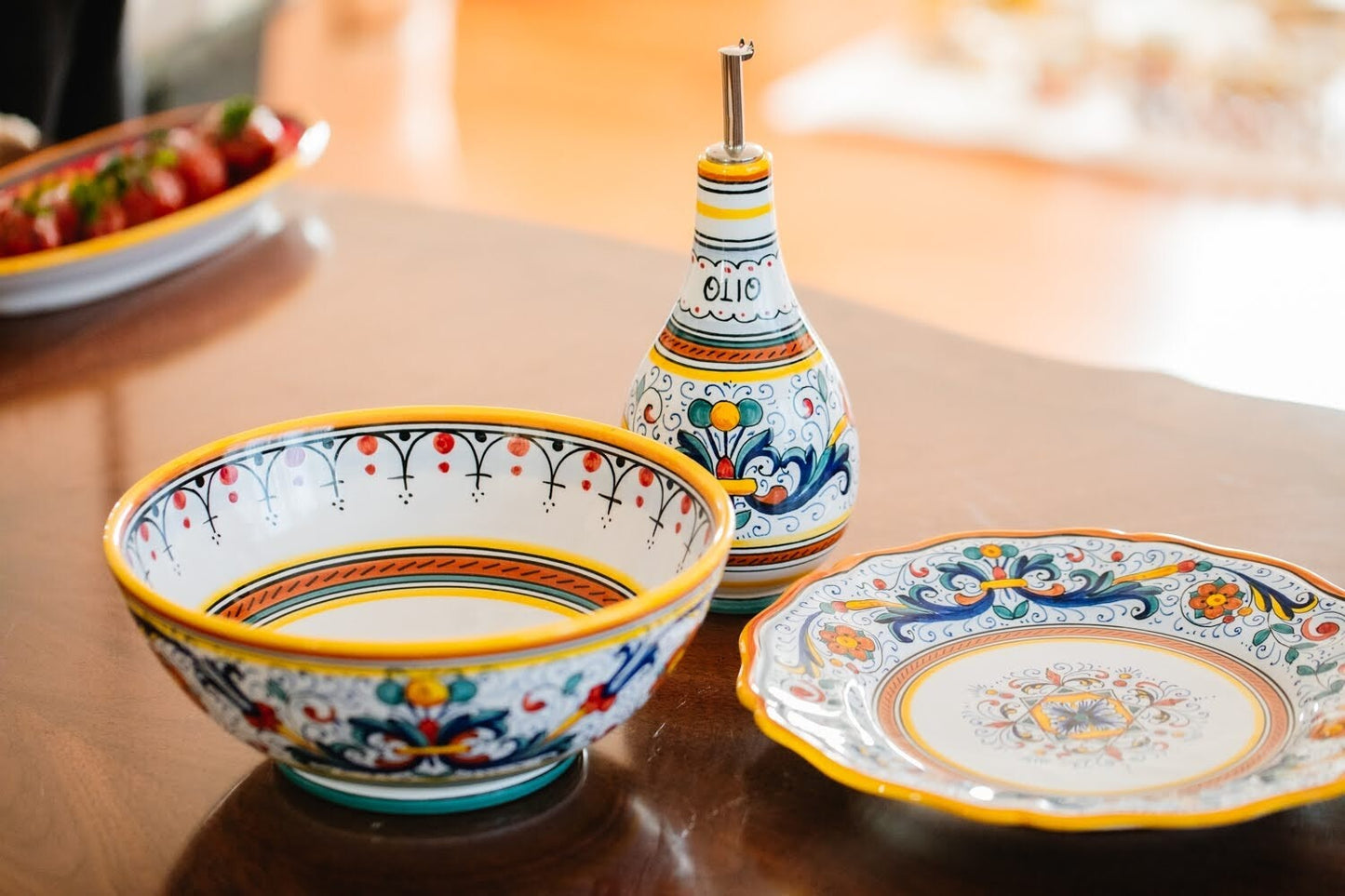 CERAMICHE SBERNA New Italian Ceramic Serving Bowl 10 inches0