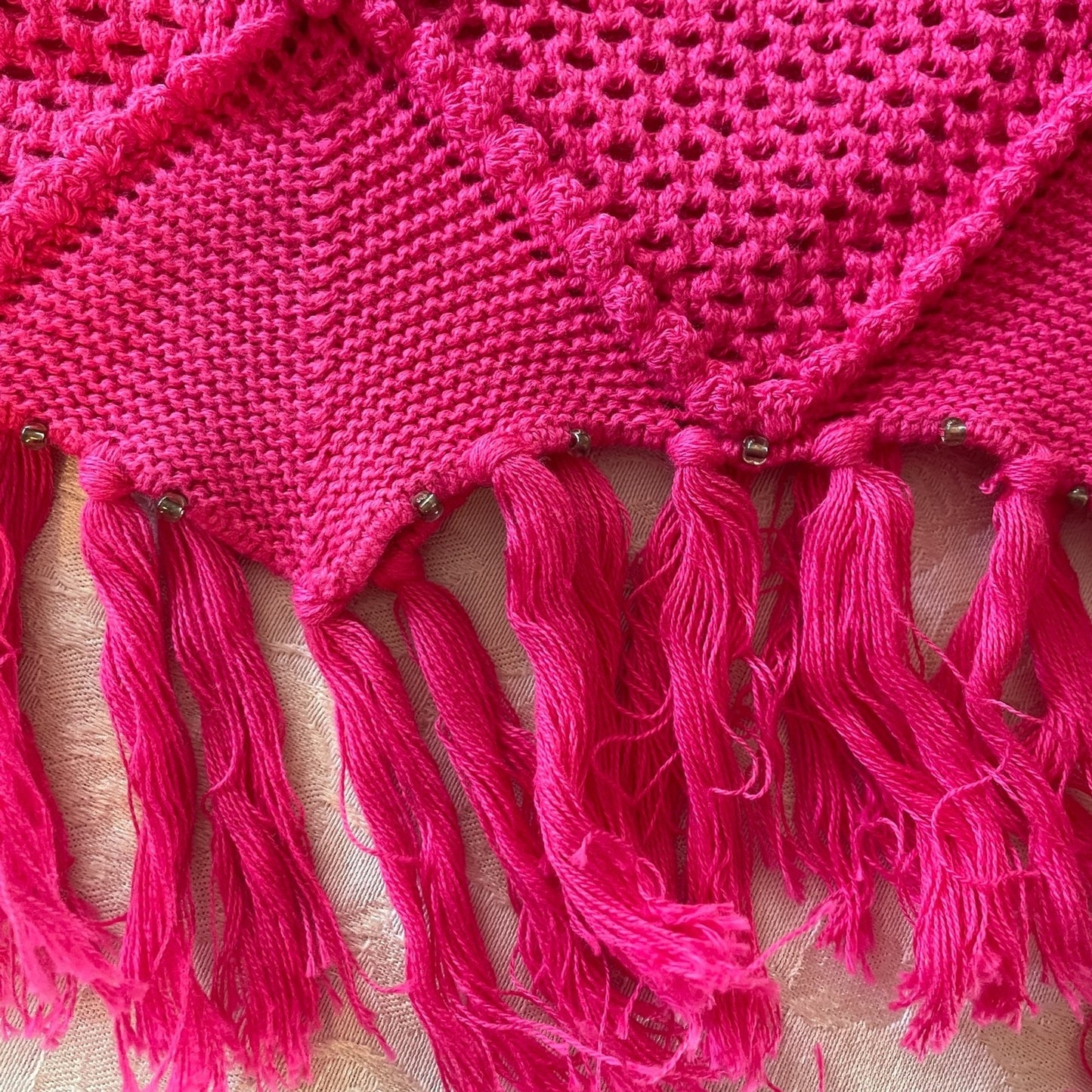 ANTTHONY MARK HANKINS ORIGINAL New % Cotton Crochet Fuchsia Sweater, Size 3X6