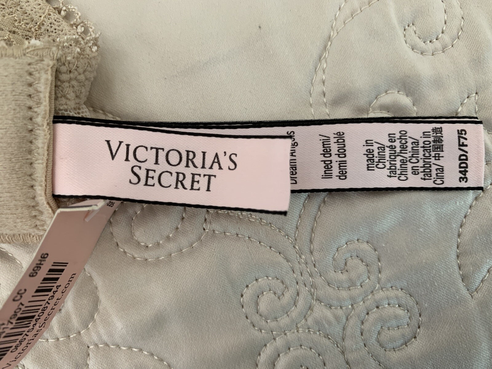 VICTORIA’S SECRET New Dream Angel Champagne Lace Bra3