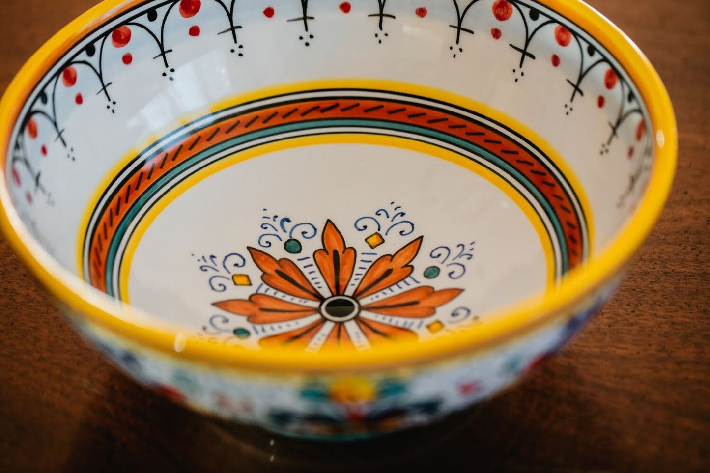CERAMICHE SBERNA New Italian Ceramic Serving Bowl 10 inches1