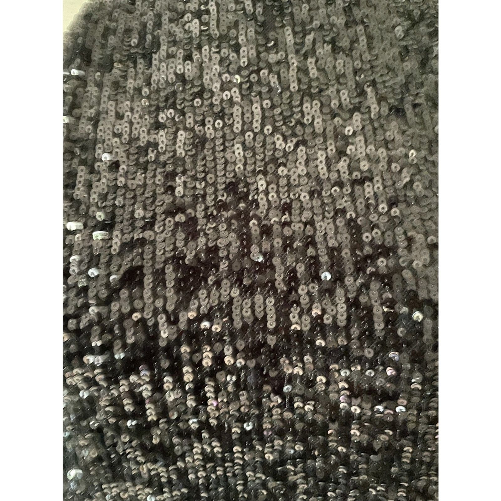 CABLE & GAUGE New Black Sequin Sleeveless Turtleneck Halter Top, Size Small4
