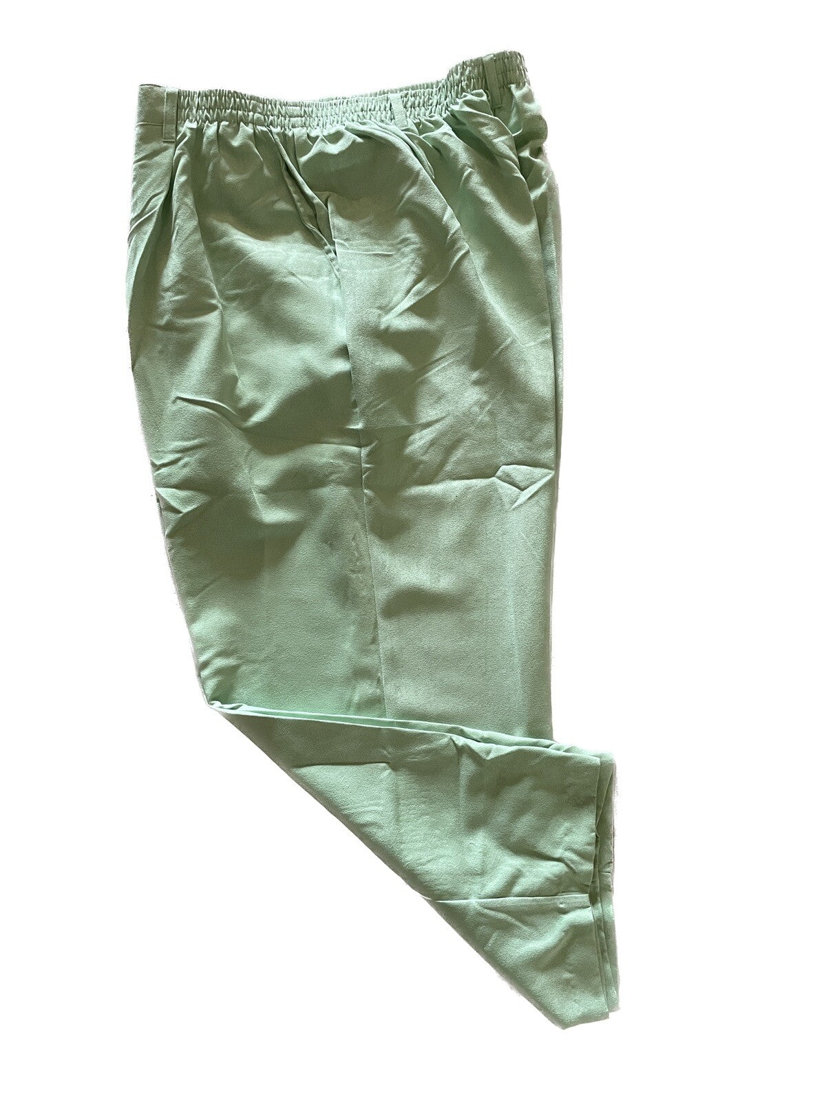 MAGGIE SWEET New Mint Green Velveteen Elastic Waist Pants, Size 3X Petite0