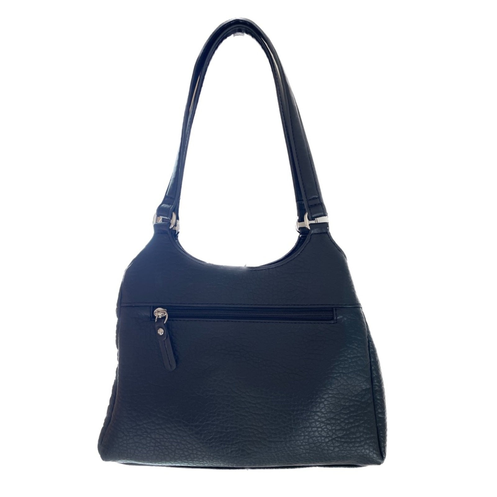 GIANI BERNINI Black Pebble Leather Tote Bag1
