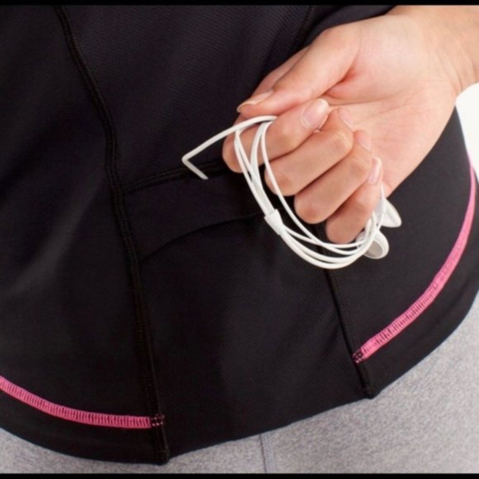 LULULEMON Cardio Kick Tank Pink, Black, White Top with Running Racerback, Size 23