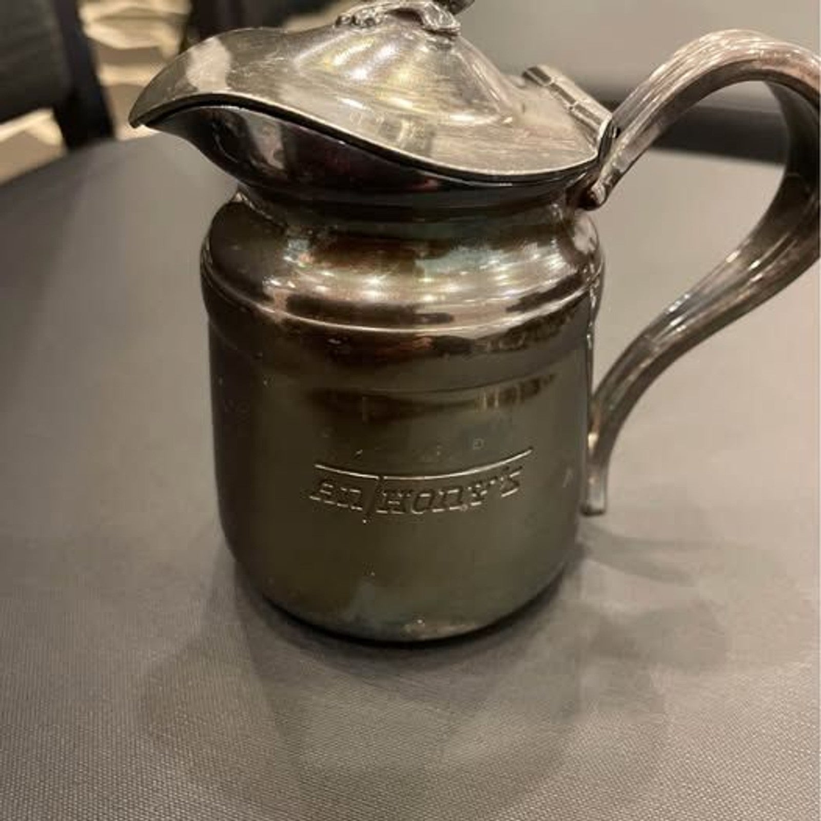 Vintage Hawthorne By The Sea Reed & Barton Silver Soldered Small Pitcher1