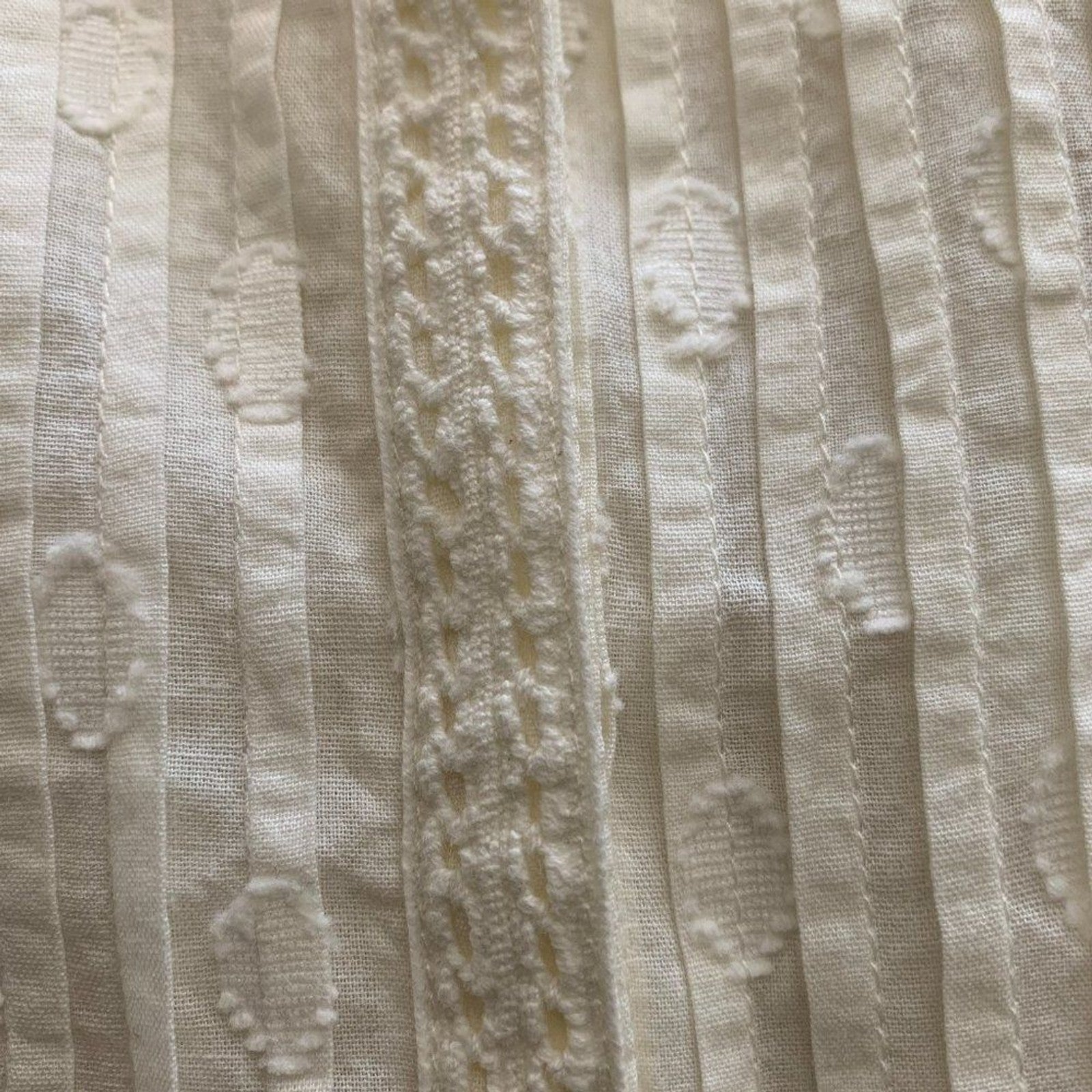 ECOTE 100% Cotton Peasant Cream Blouse9