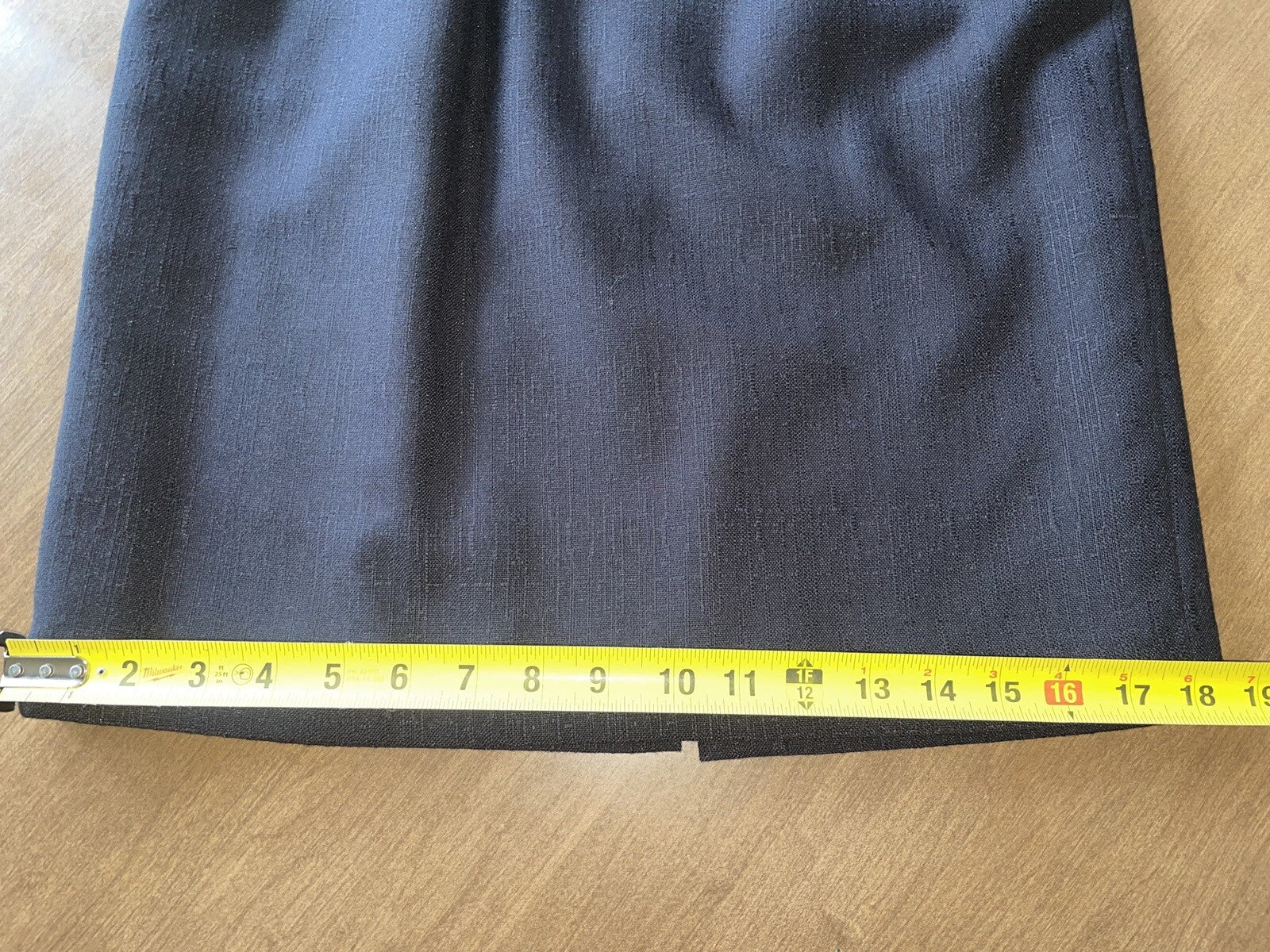 KAREN SCOTT Black Pencil Skirt w/Pockets, Size 6P7