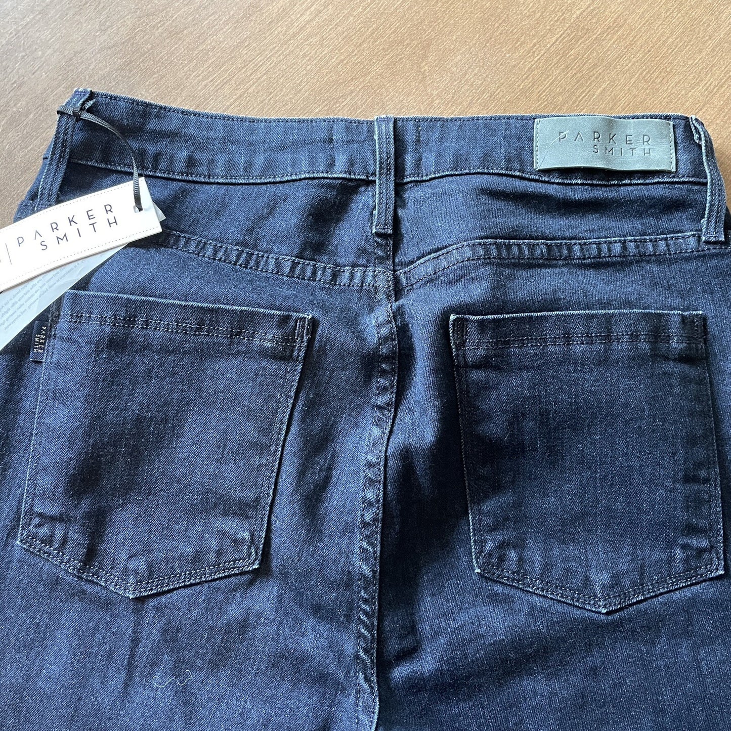 PARKER SMITH New Peek-a-Boo Red, White, Blue Stripe, Dark Blue Jeans, Size 299