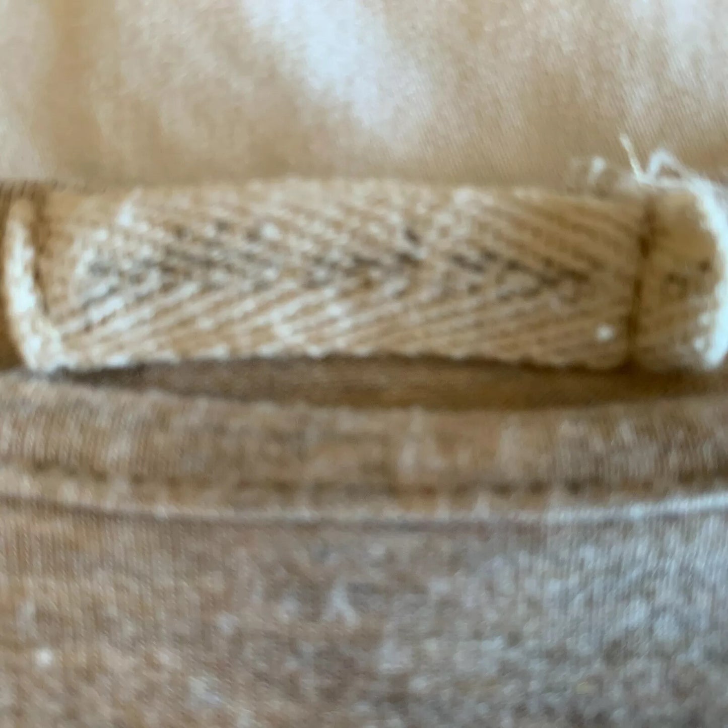 Beige Short Sleeve Top w/Tie on Back Collar5
