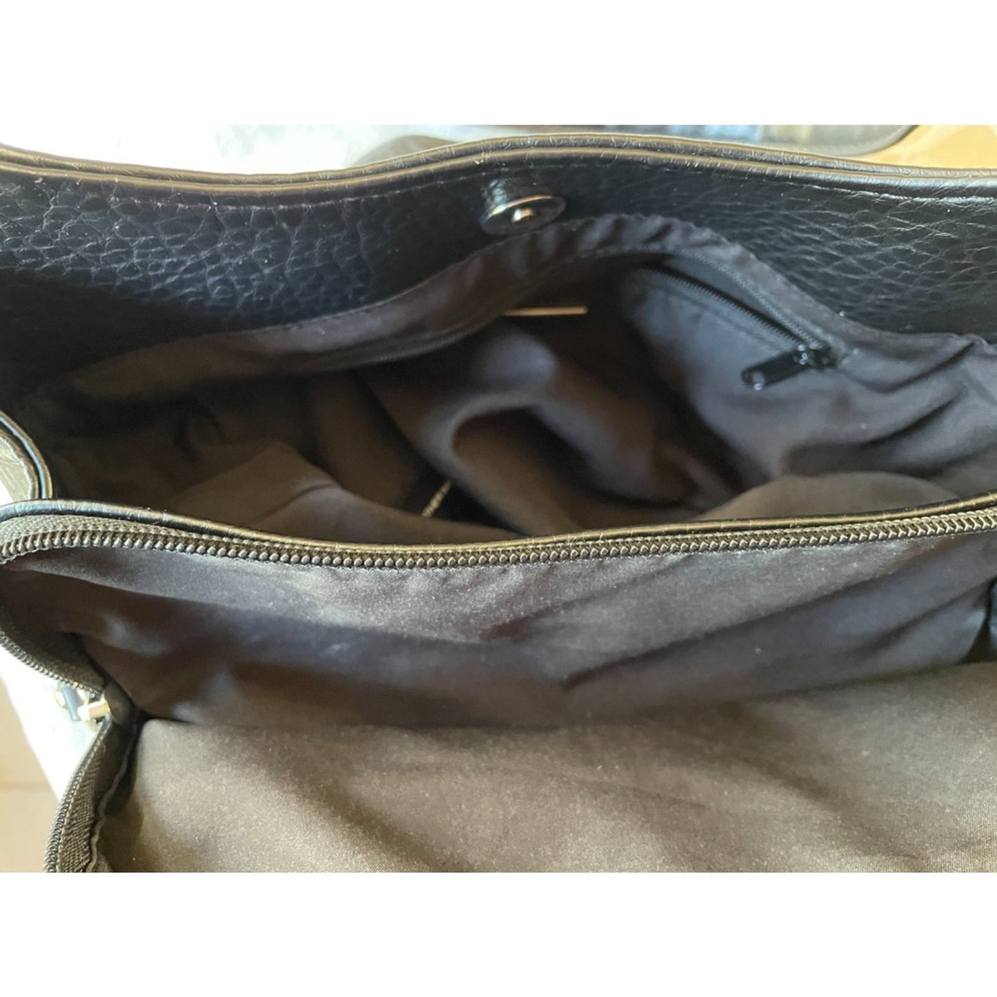 GIANI BERNINI Black Pebble Leather Tote Bag4
