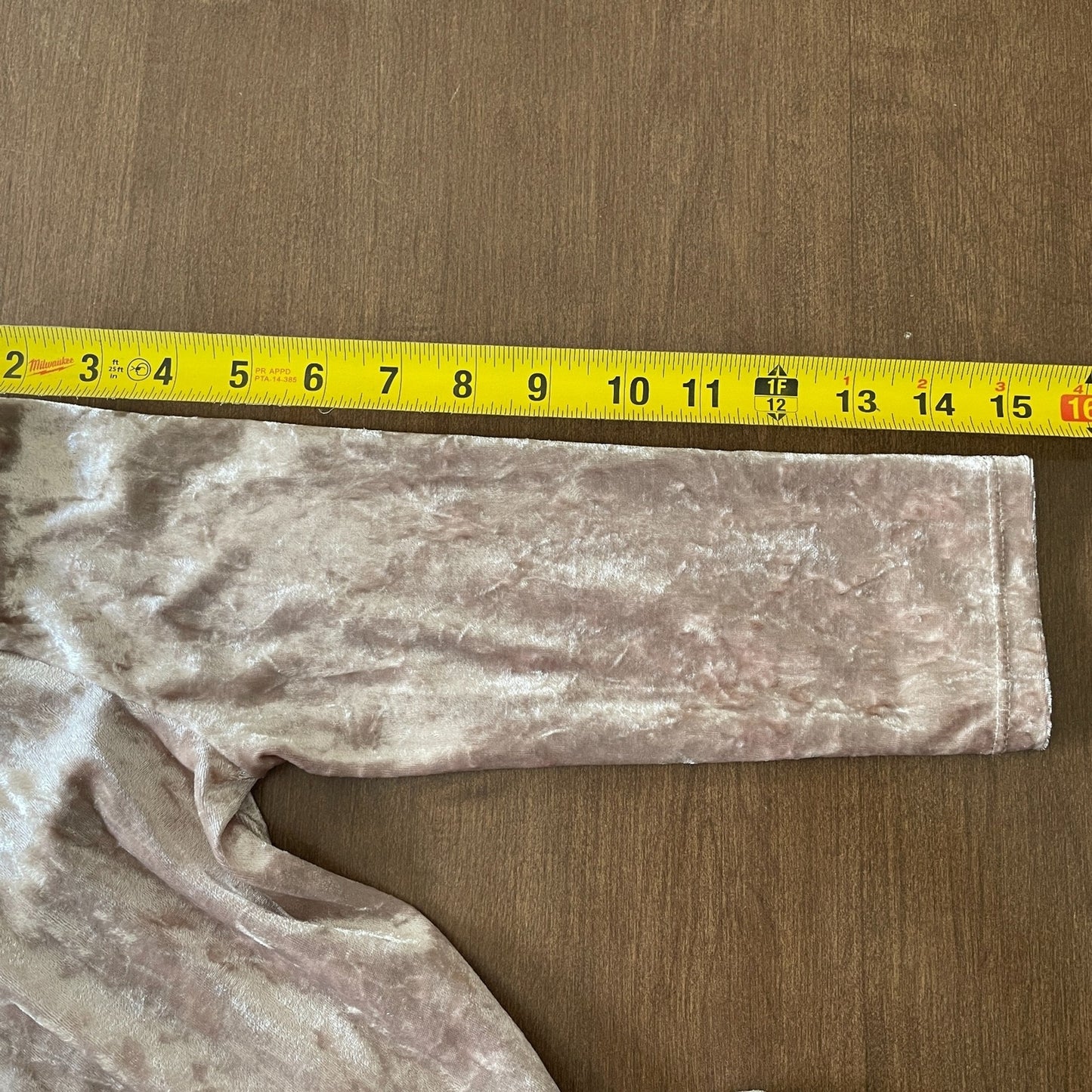 TWENTY New Crushed Velvet Champagne Wrap-Around Dress, Size XS8