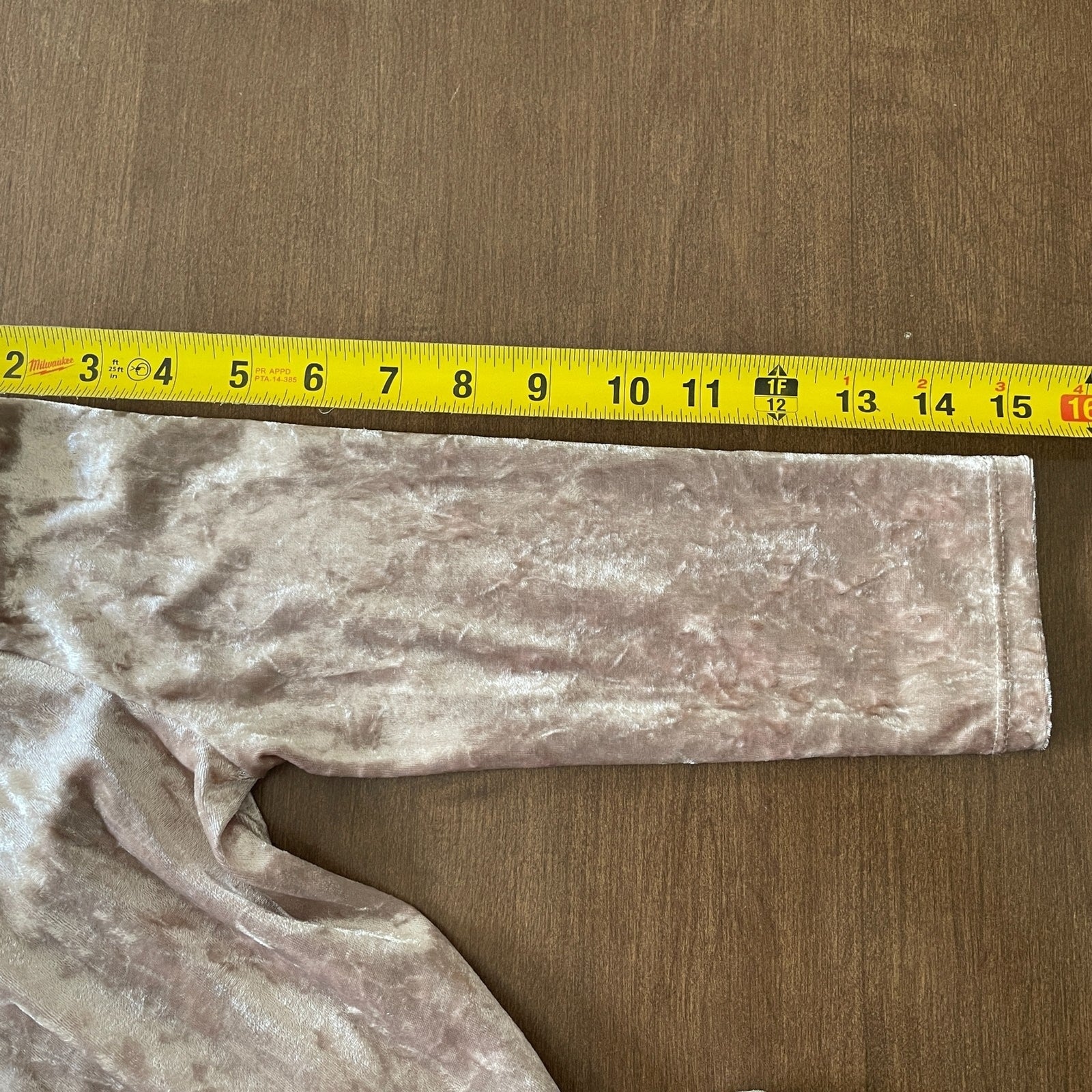 TWENTY New Crushed Velvet Champagne Wrap-Around Dress, Size XS8