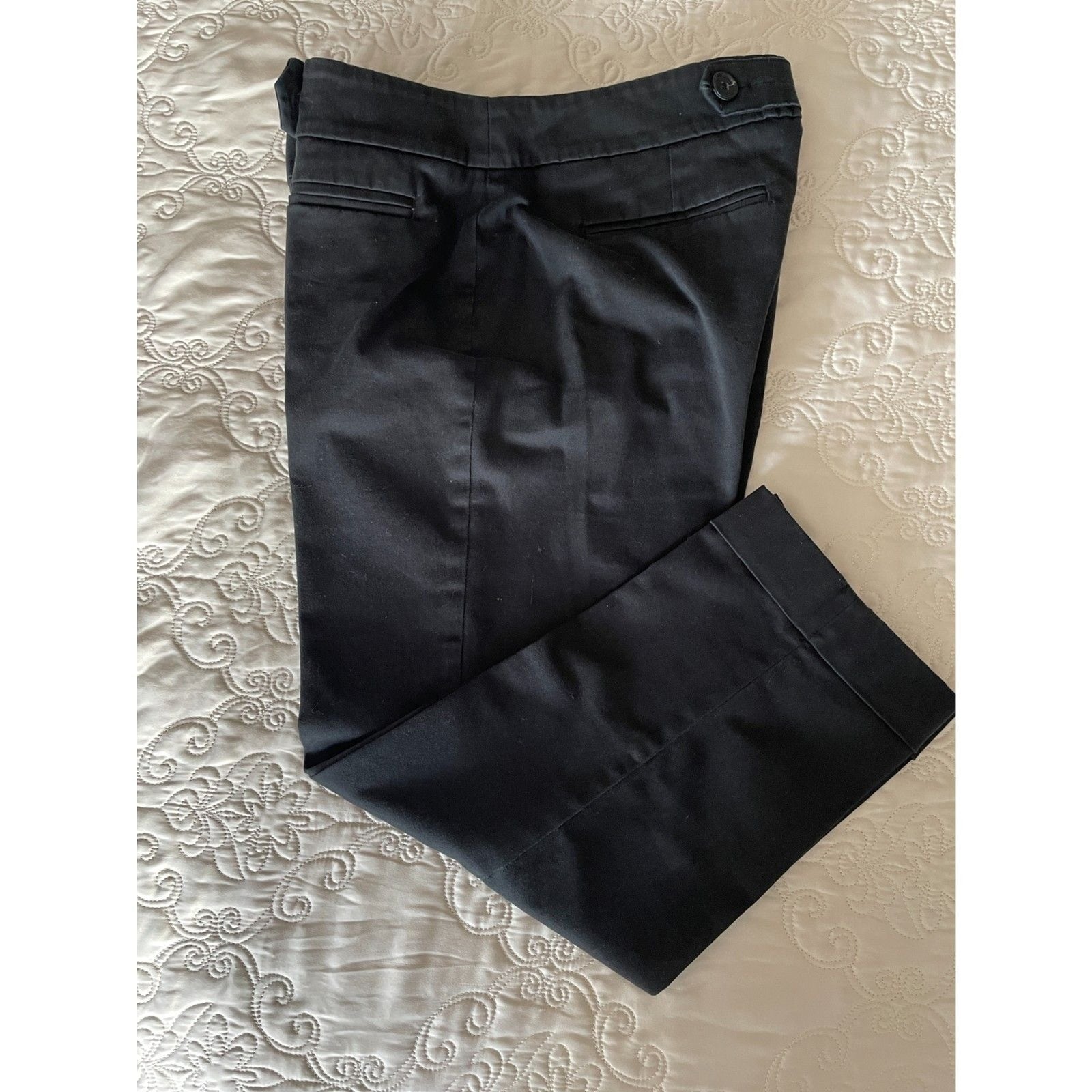 LOFT Black Chino Capri Pants, Size 4P3